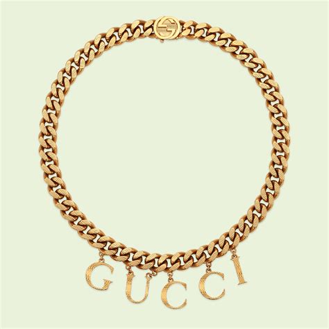 gucci word necklace|Gucci necklace on sale.